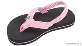Rainbow Sandals The Grombow Kid's Soft Rubber Top Sole with 1/2" Narrow Strap and Pin line