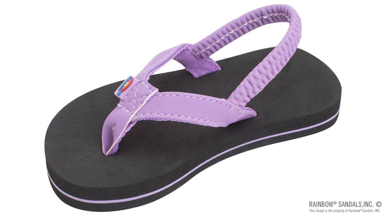 Rainbow Sandals The Grombow Kid's Soft Rubber Top Sole with 1/2" Narrow Strap and Pin line