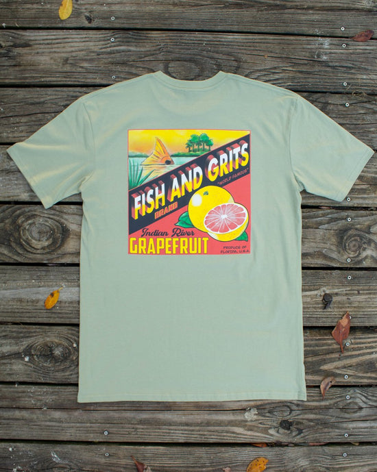 Fish and Grits Citrus Label Tee