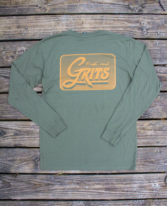 Fish and Grits Long Sleeve Logo Tee