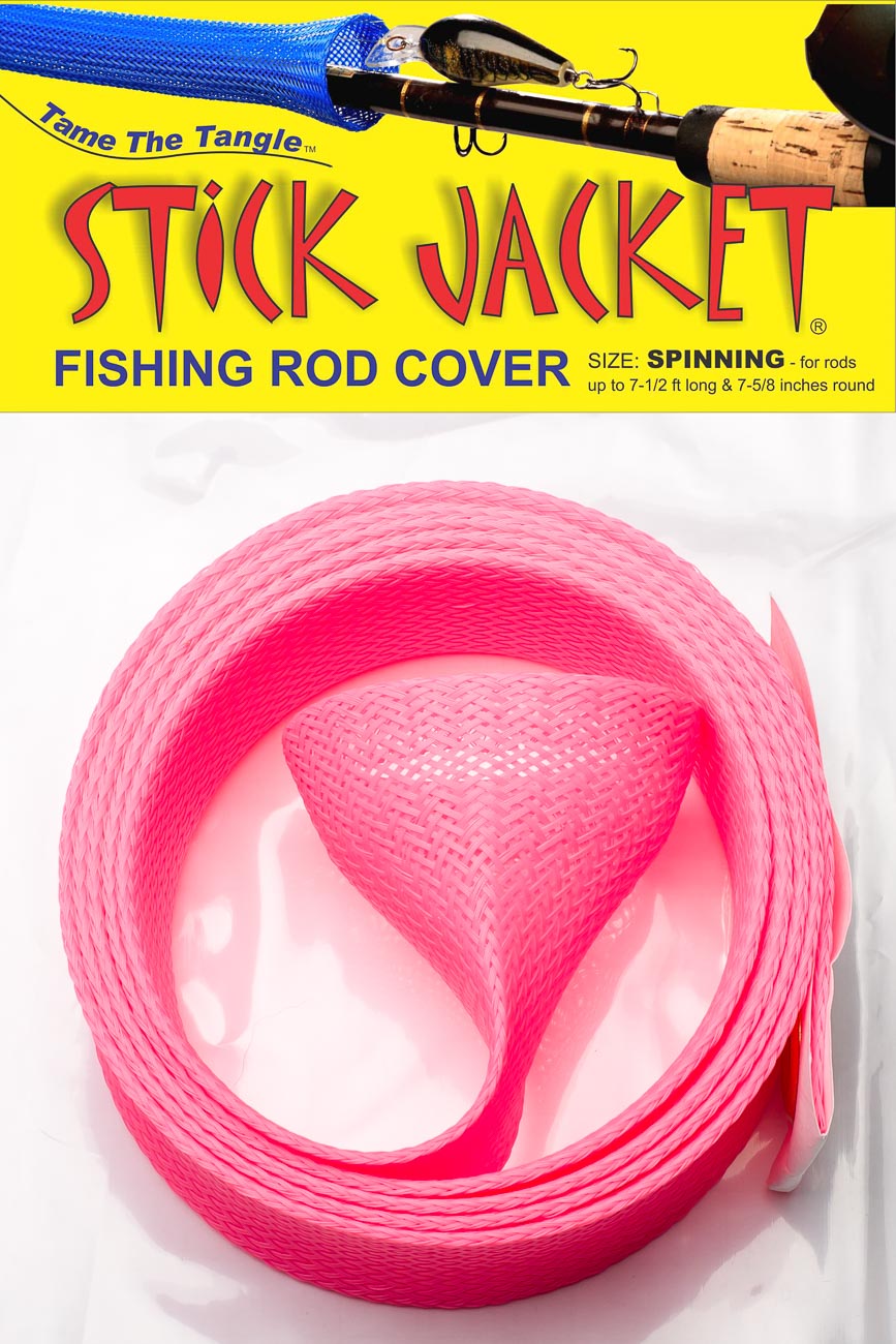 Stick Jacket Spinning Rod Cover - Pink