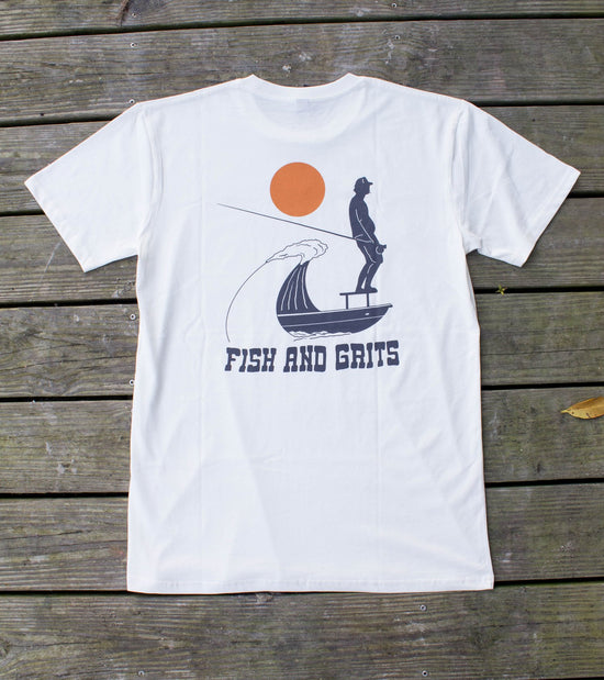 Fish and Grits Hang 10 Tee