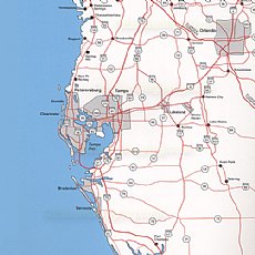 Top Spot Map Gulf of Mexico w/ Pipeline N-205