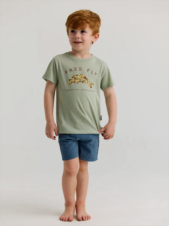 Free Fly Toddler Vintage Camo Redfish Tee