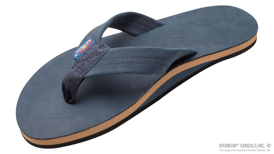Rainbow Sandals Single Layer Premier Leather with Arch Support 1" Strap