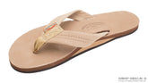 Rainbow Sandals Women's Single Layer Premier Leather with Arch Support 1" Strap