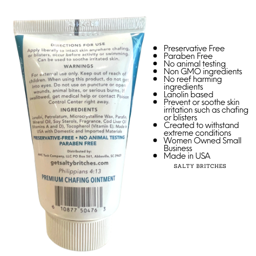 Salty Britches Chafing Ointment 2 fl oz Tube