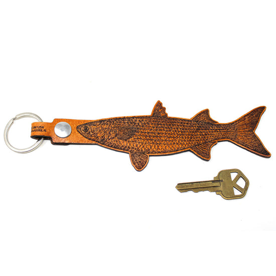 Leather Fish Keychains