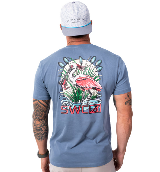 Skinny Water Culture Spoonbill - Slate Blue