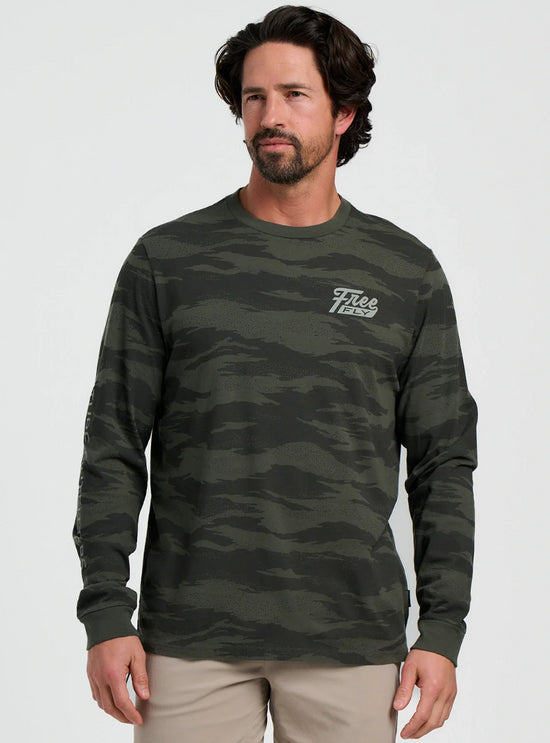 Free Fly Men's Hydro Mist Camo Long Sleeve