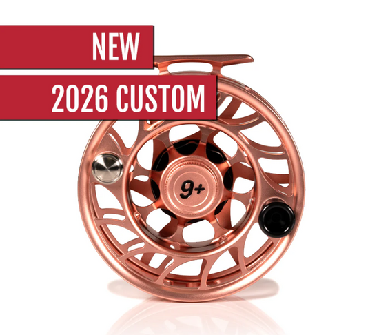 2026 Custom Iconic Penny Dropper Copper Large Arbor Fly Reel 9 Plus