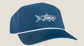 Poncho Navy Tarpon Rope Hat