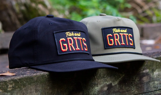 Fish and Grits Citrus Label Rope Hat