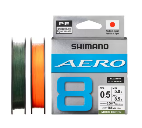 Shimano Aero 8 Braided Line - 150m/165yd