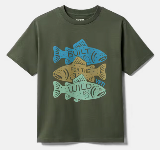 Yeti Triple Fish Kids' Short Sleeve T-Shirt