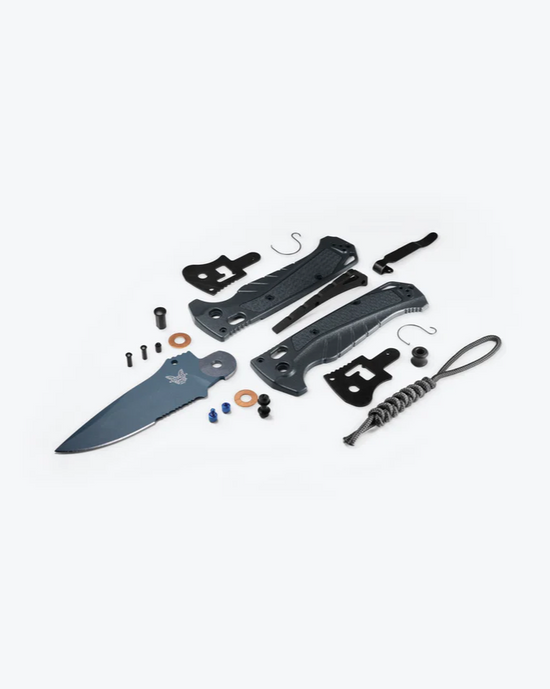 Adira | Depth Blue | Drop-Point Serrated