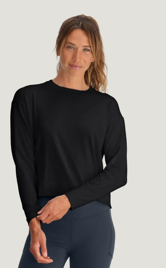 Free Fly Women's Bamboo Shade Crossover Long Sleeve