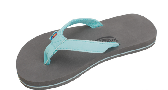 Rainbow Sandals The Grombow Kid's Soft Rubber Top Sole with 1/2" Narrow Strap and Pin line