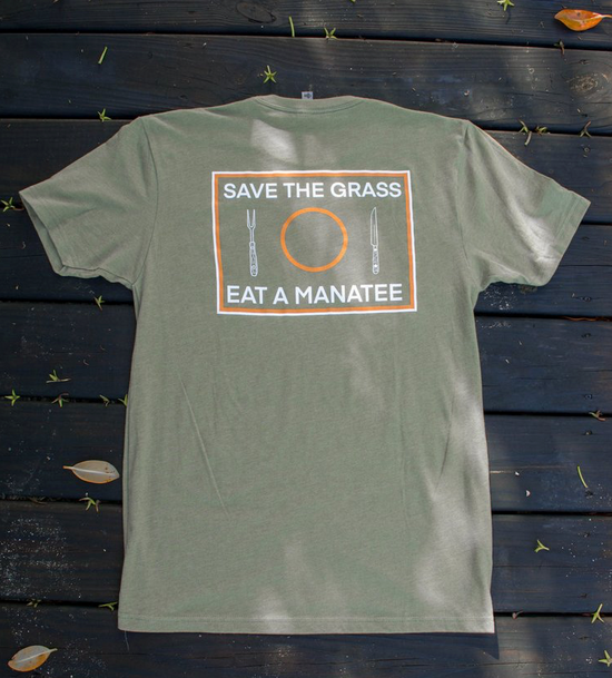Fish and Grits Save the Grass Tee