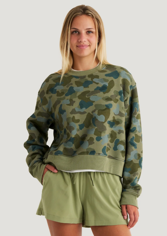 Free Fly Women's Bamboo Northeast Fleece Crew