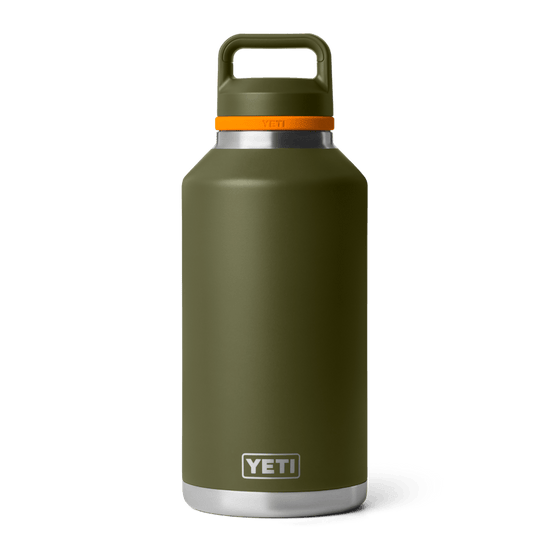 Rambler 64oz Bottle Chug, Olive/King Crab Orange
