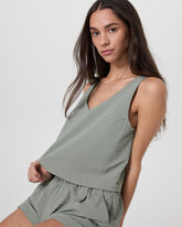 Vuori Women's SL Villa Textured Crop Tank