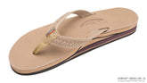 Rainbow Sandals The Willow Women's Double Layer Arch Support Premier Leather with Inset Double Braided 3/4” Medium Strap