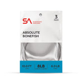 SA 10' Absolute Bonefish Leader 3-Pack