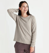 Free Fly Women's Bamboo Lightweight Fleece Crewneck Pullover