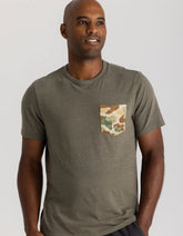 Free Fly Vintage Camo Pocket Tee