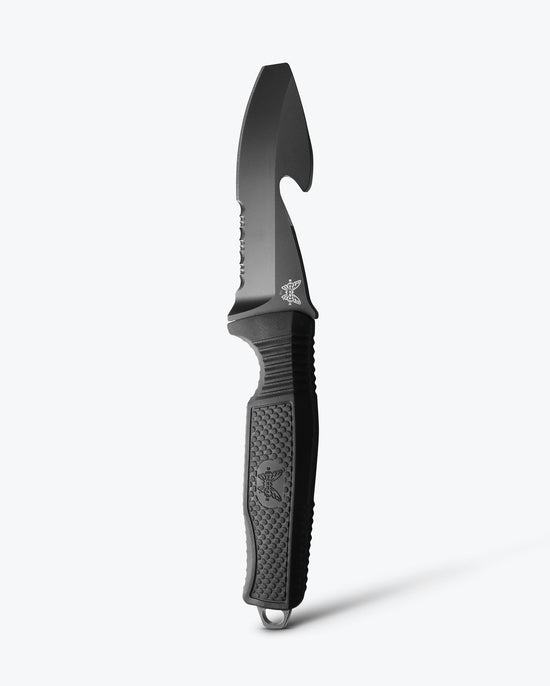 Benchmade H2O Fixed Dive Knife, Black Santoprene handle