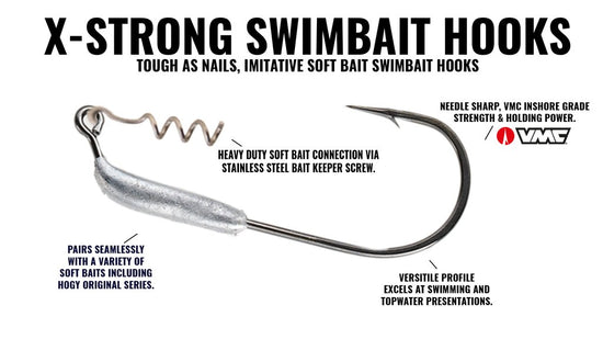 Hogy Weighted Swimbait Hook - TailwaterOutfitters