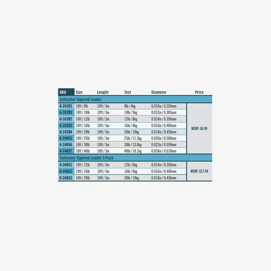 Rio Saltwater Leader 10FT - Tailwater Outfitters