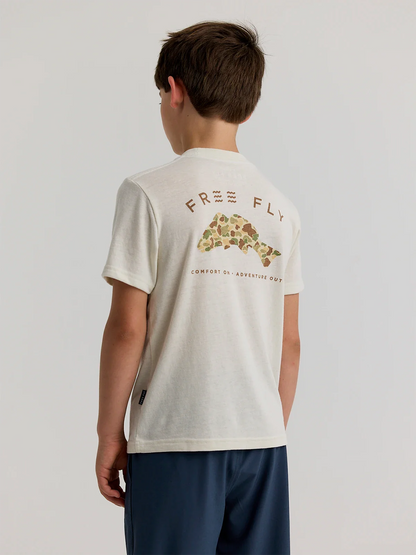 Free Fly Youth Vintage Camo Redfish Tee