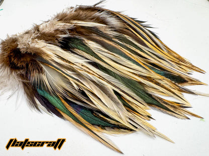 Flats Craft Strung Badger Saddle Feathers
