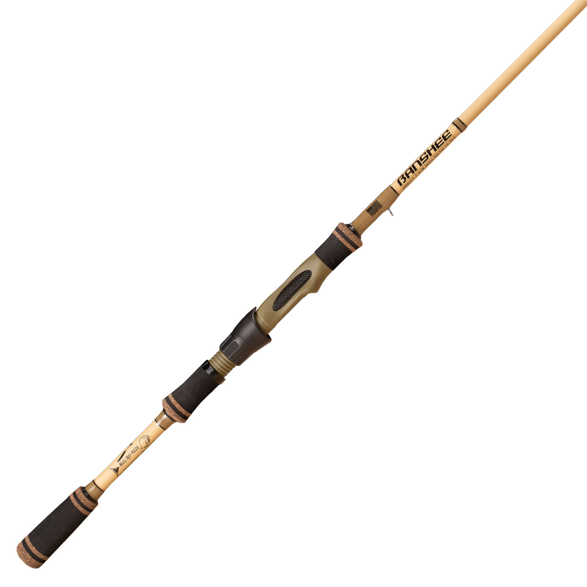 bay fishing pole Bull Rods BBRBN17-68 Banshee Spinning Rod G-Loomis E6X Steelhead Drift and durability in a Color:Aaron's Pro Magic Steelhead: Traditional