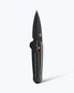 Lowden Black G10 Spear-Point knife, tip up
