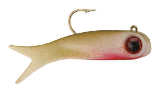 doa terroreyz fishing lure Lures Clear / Red Glitter available in three sizes DOA TerrorEyz - Pearl/Green/Red Chin
