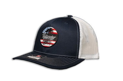 Tailwater Outfitters 6 Panel Flag Patch Trucker